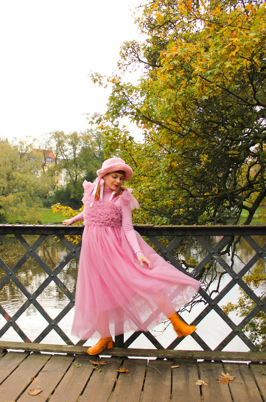 Fey Tulle Dress - Baby Rose