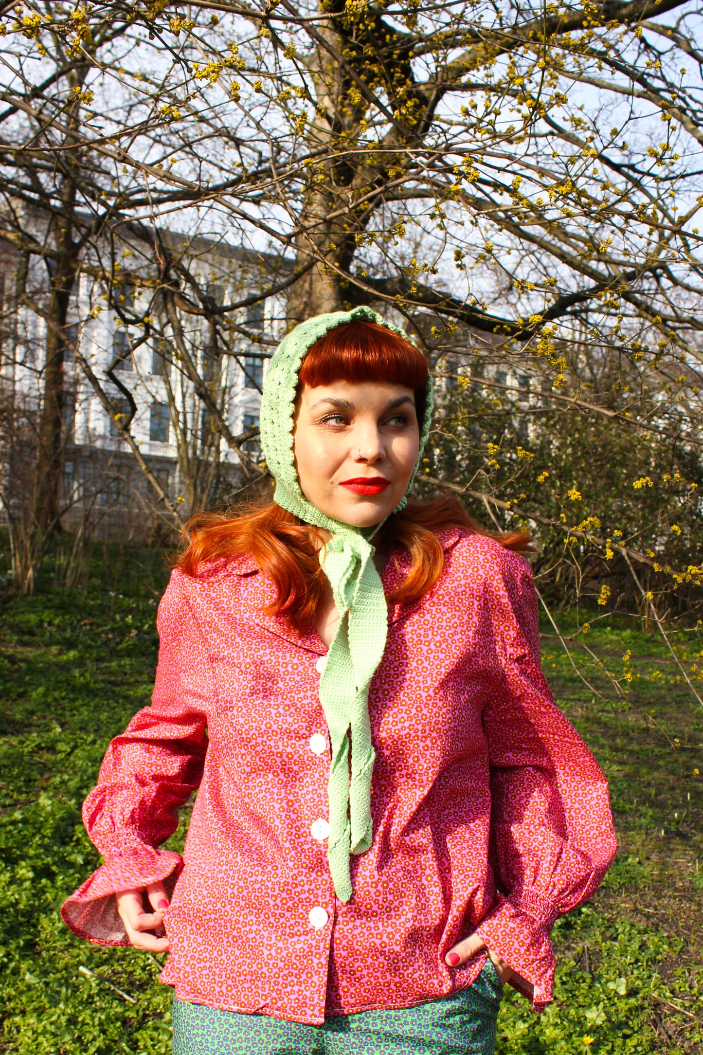 Holy Moly Shirt - Tiny Flower Field Pink