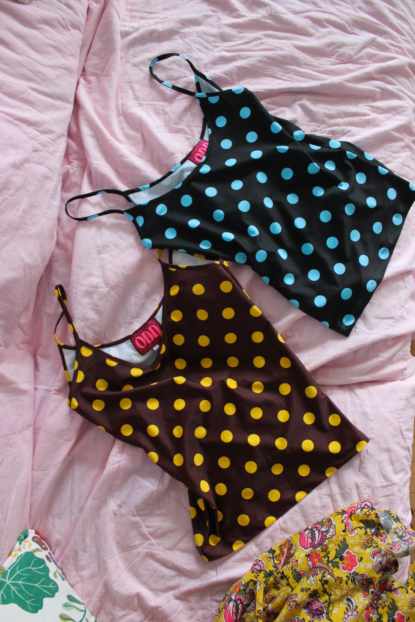 Balula Singlet - Coffee Noir Dots READY TO SHIP