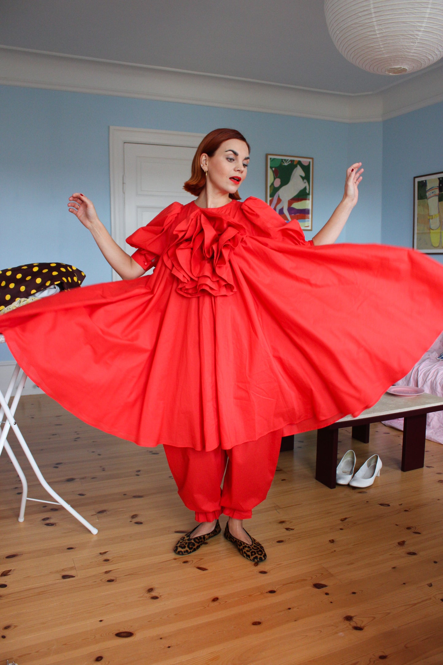 A Rose is A Rose Dress - Poppy Red