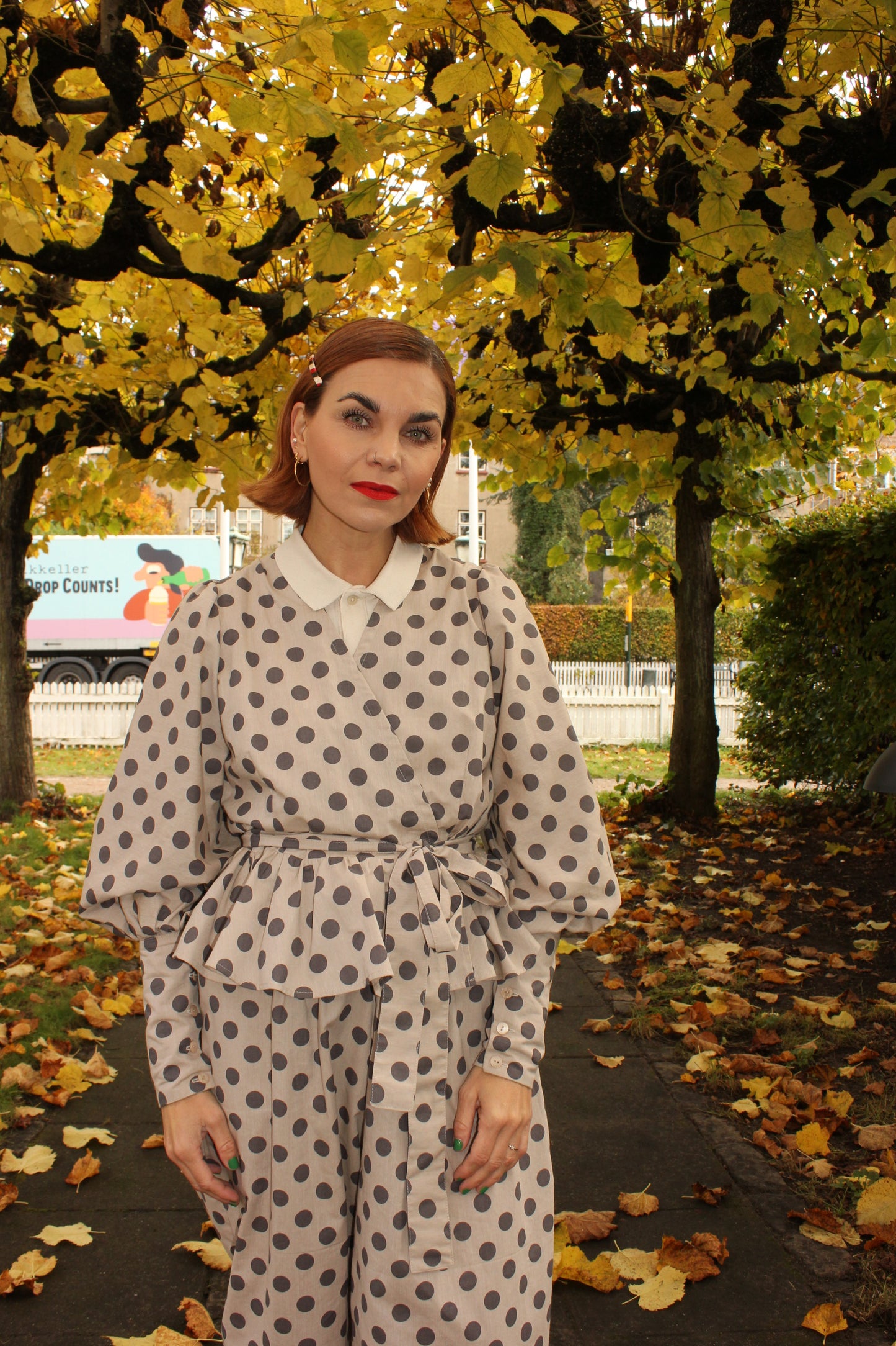 Keep Me Close Top - Dusty Dots
