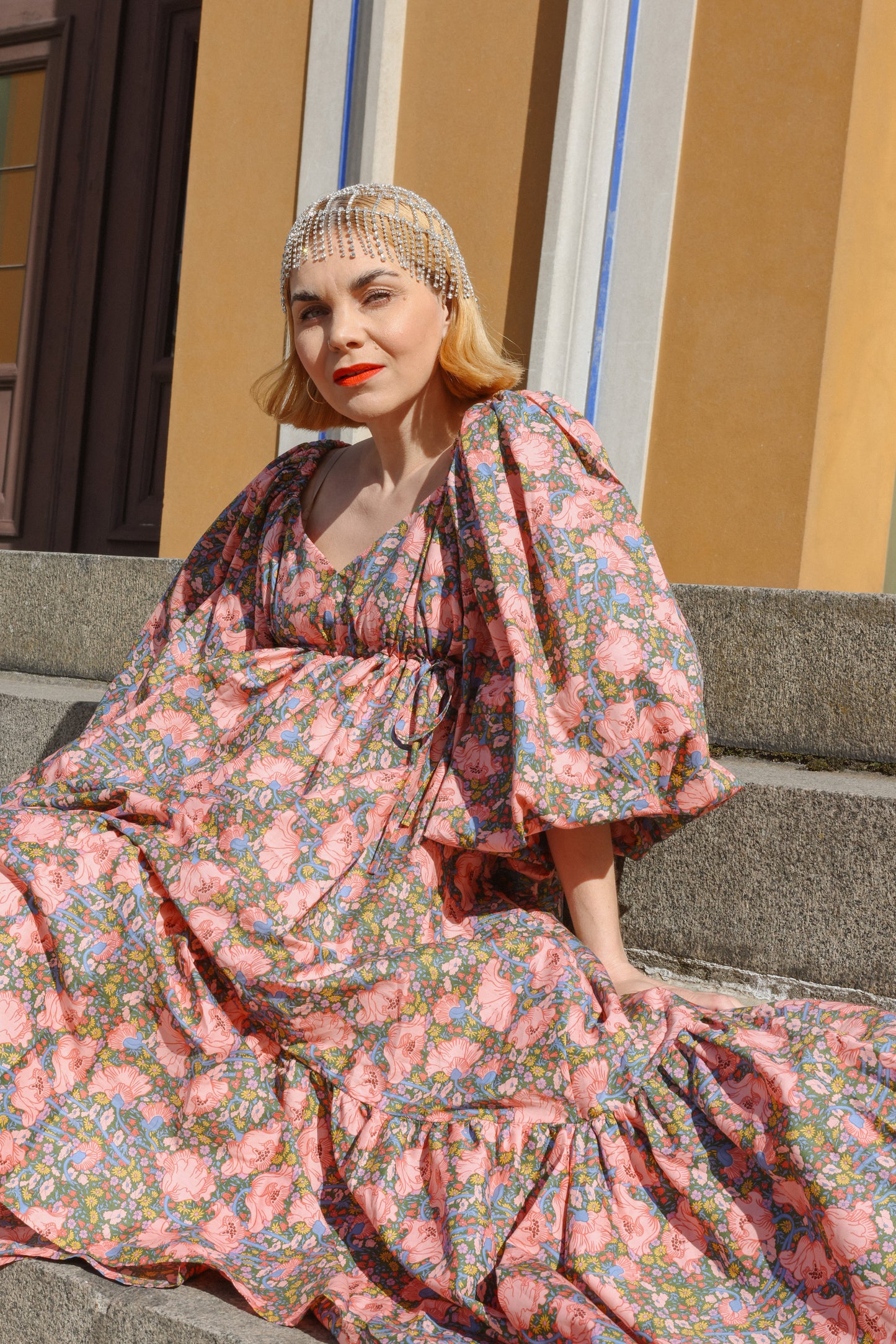 Francey Flare Dress - Soft Garden Chaos