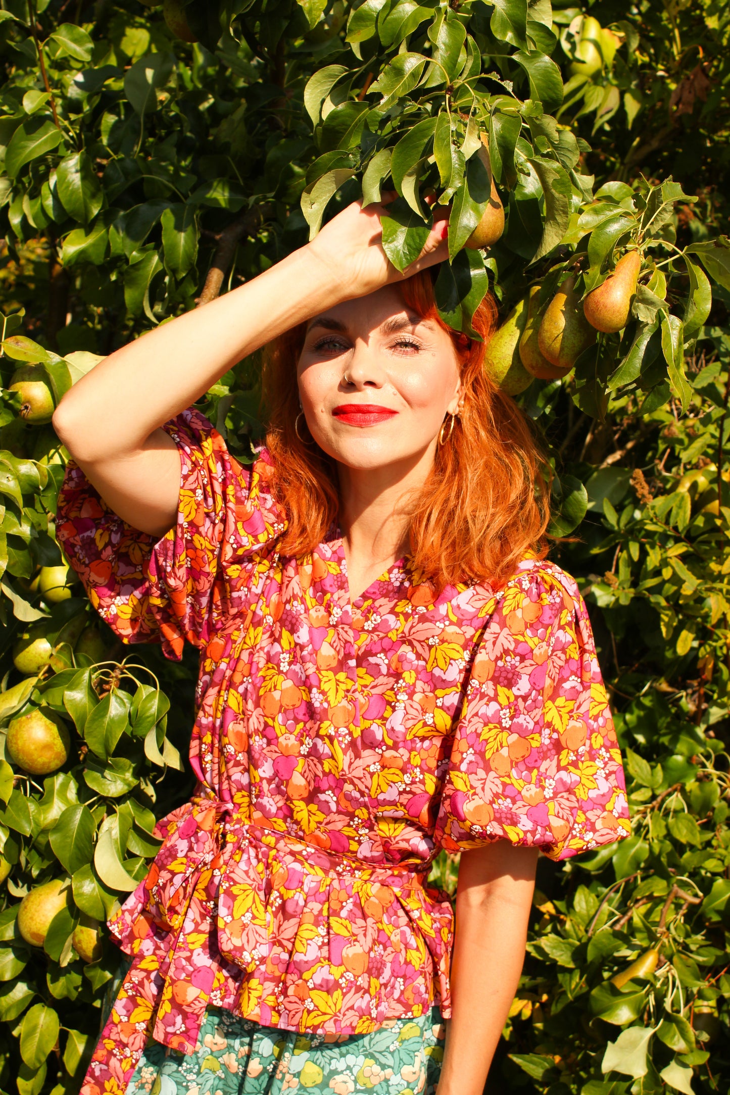 Hug Me Top - Apple Song Magenta