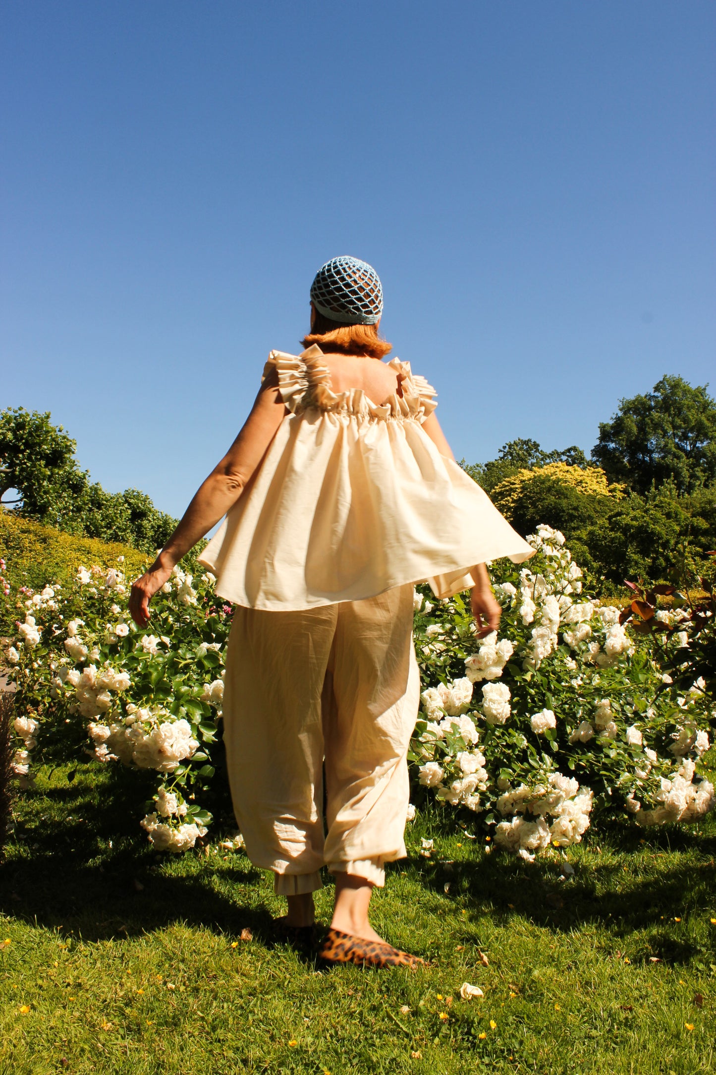 Water Lily Ruffle Top - Vanilla Cream