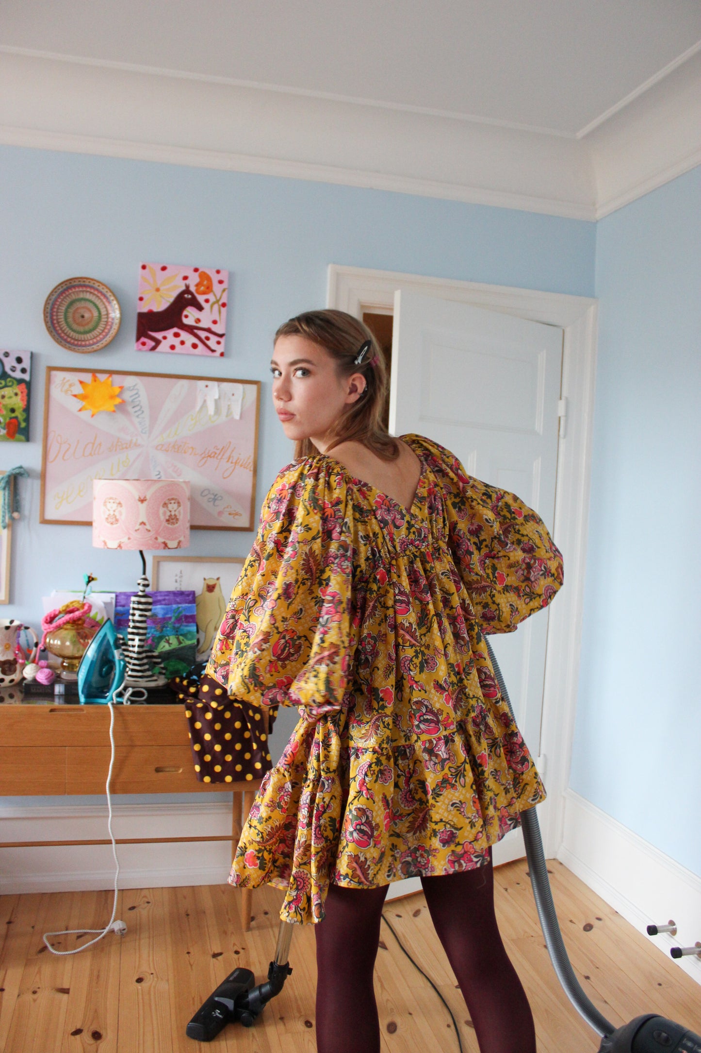Francey Mini Dress - Groovy Moon Garden
