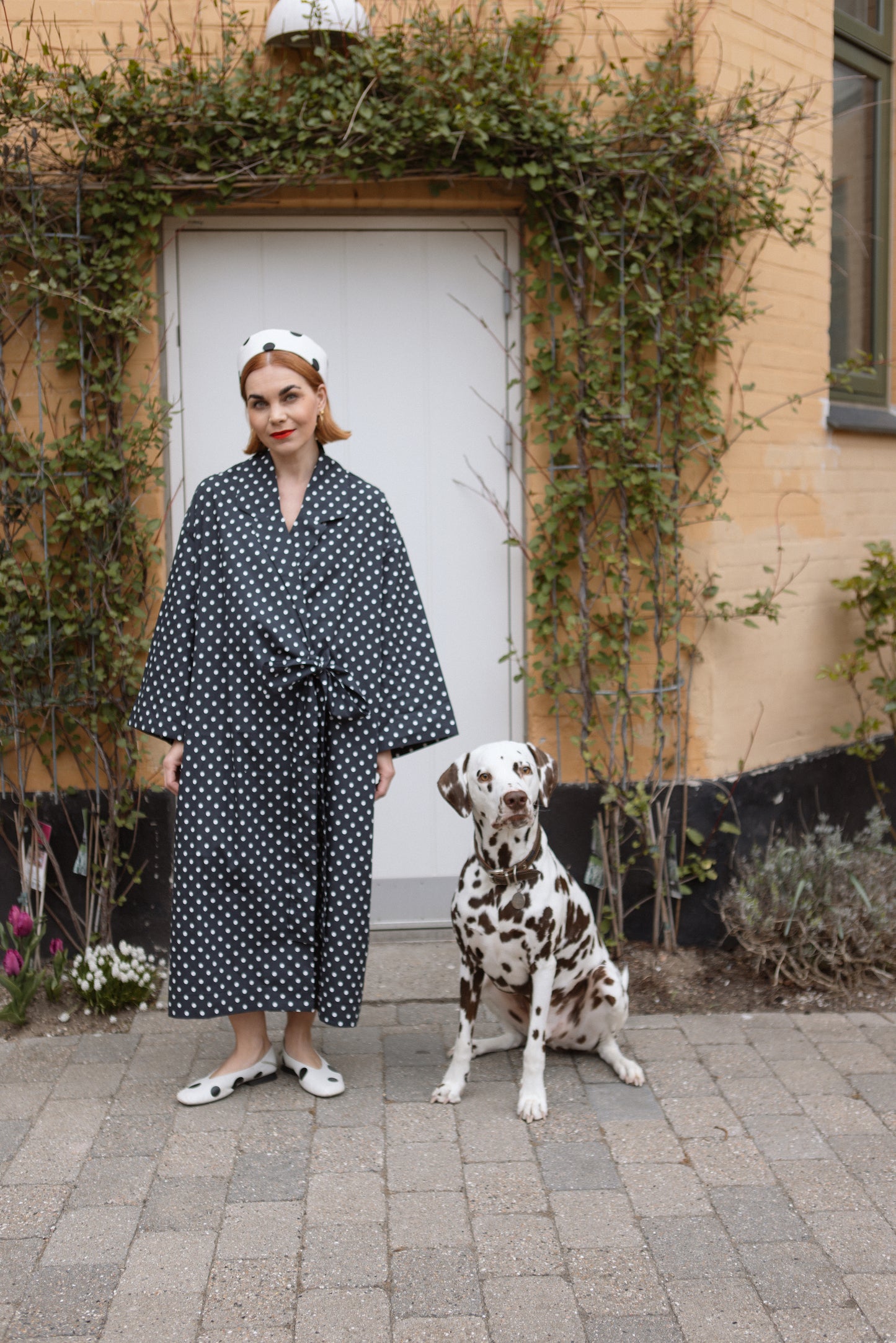Yoko Kimono Blazer - Polka Blanc