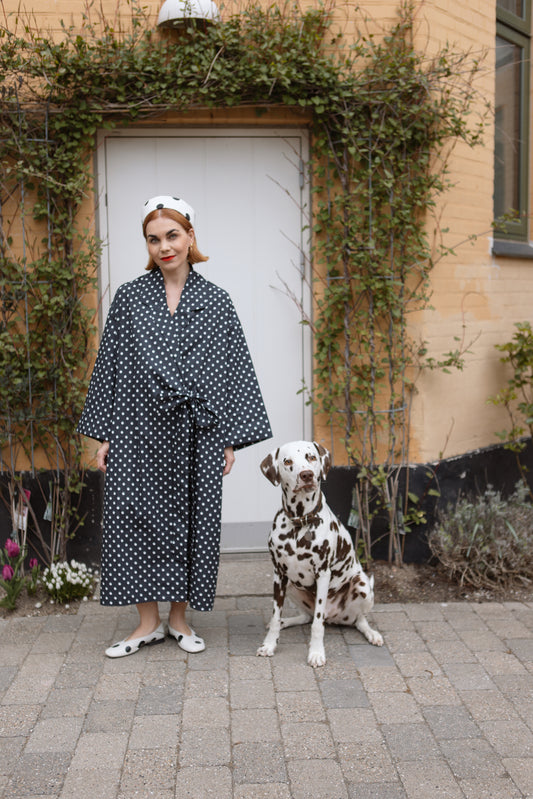 Yoko Kimono Blazer - Polka Blanc