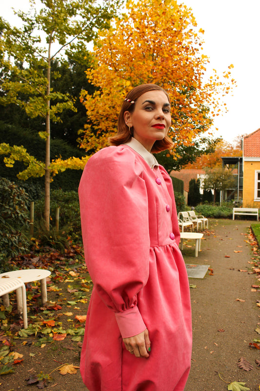 Whipped Cream Cake Midi Coat - Velvet Romance