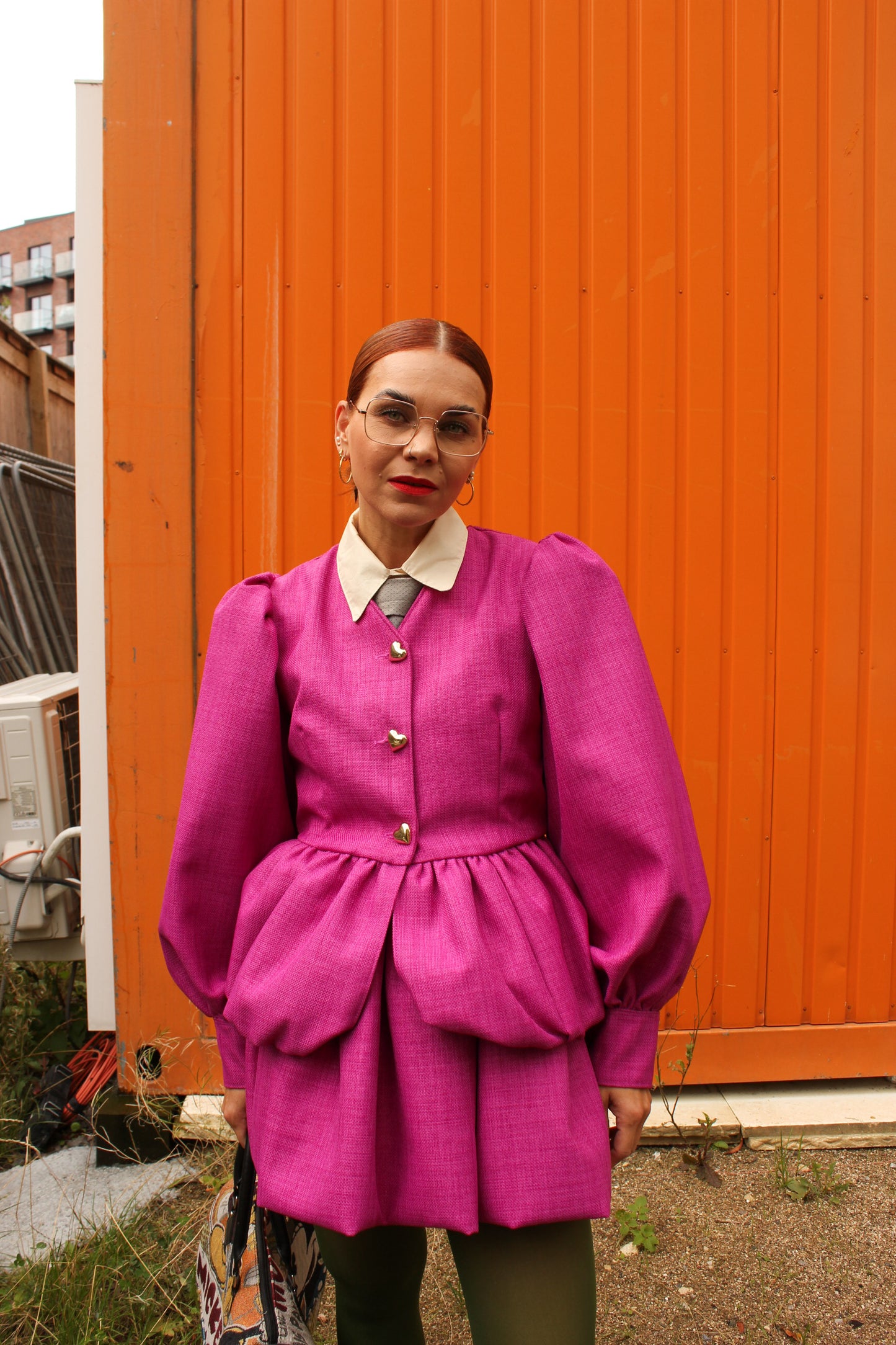 Whipped Cream Cake Jacket - Magenta Love Letter LAST CHANCE