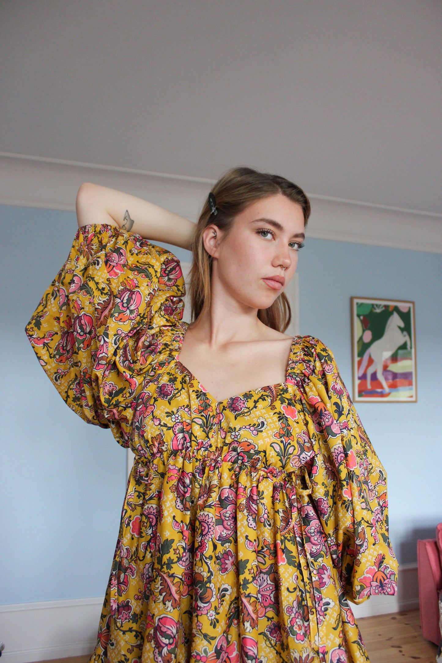 Francey Mini Dress - Groovy Moon Garden