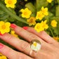 ODD LEMON x VIVIAN ALARCÓN Glass Ring - Minty Buttercup