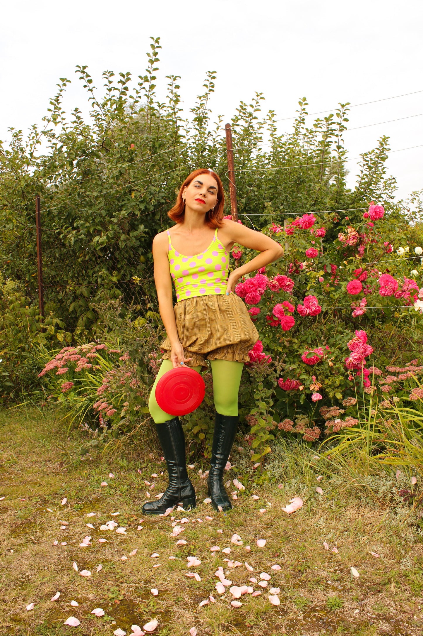 Balula Singlet - Pink Jelly Dots READY TO SHIP