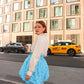 Cordelia Mini Ball Skirt - Rosie Blue