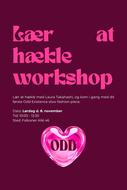 Billet til hækle-workshop d. 8. november 2025