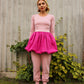 Almost a Prom Mini Dress - Hugging Pink & Magenta