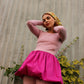 Almost a Prom Mini Dress - Hugging Pink & Magenta