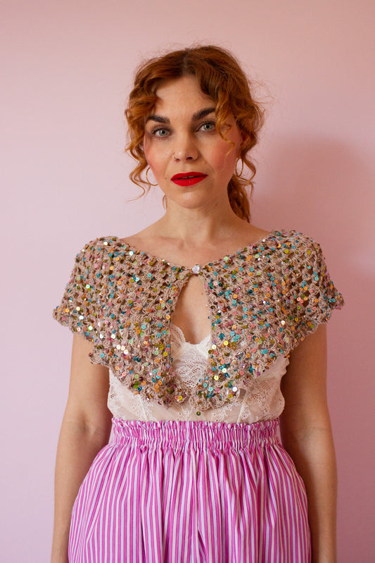 Bella Donna Sequin Bolero & Belt Skirt - Crochet Pattern (DK)