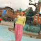 Boom Balloon Pants - Pink Bloom