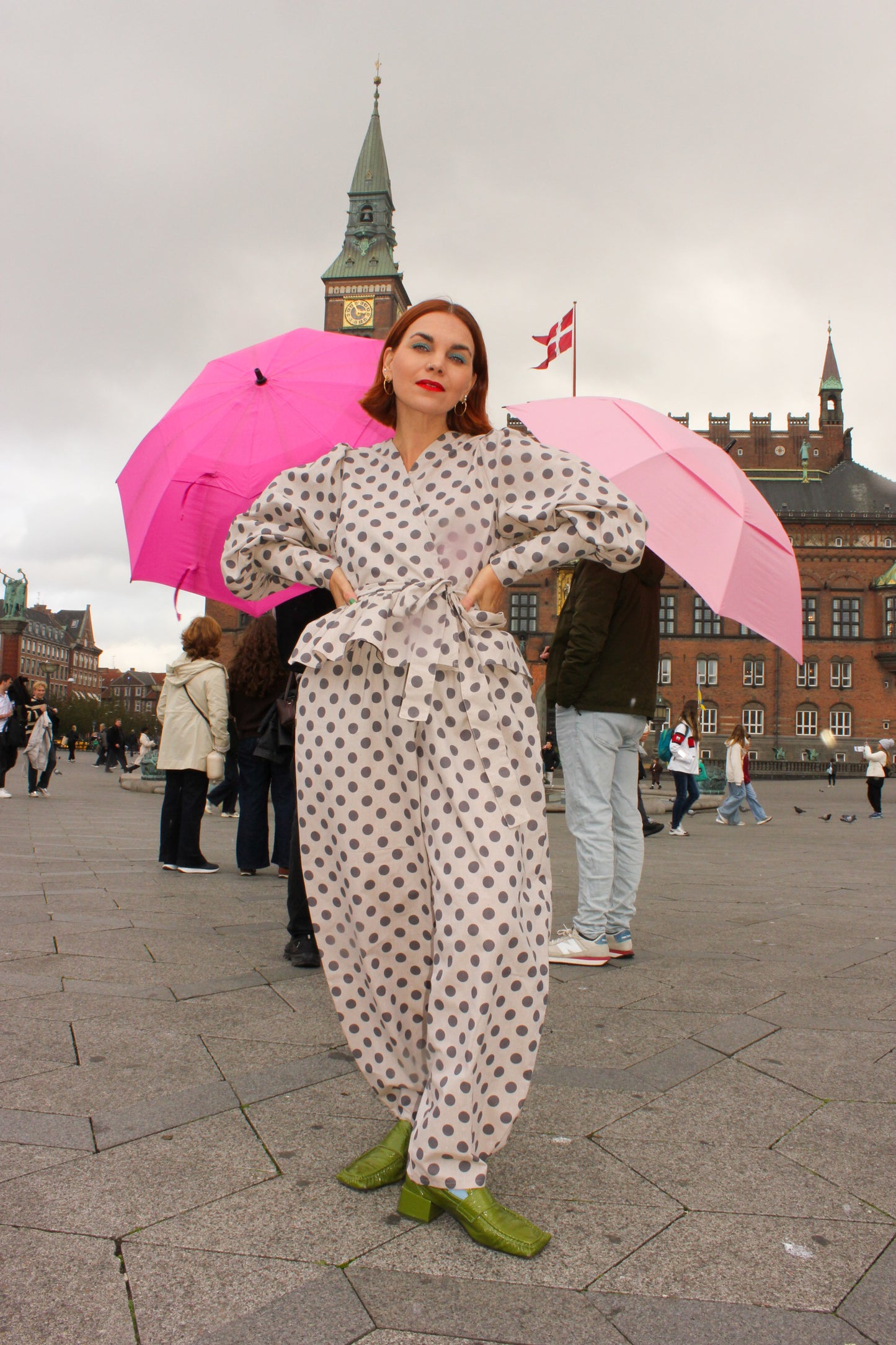 Boom Balloon Pants - Dusty Dots
