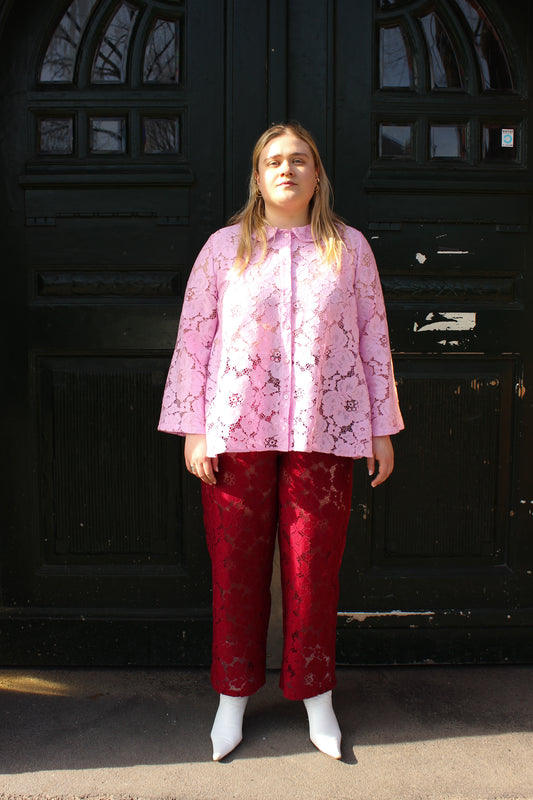 Prysselius Lace Pants - Butterfly Burgundy