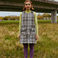 Mod Mini A Dress - Grey Checks