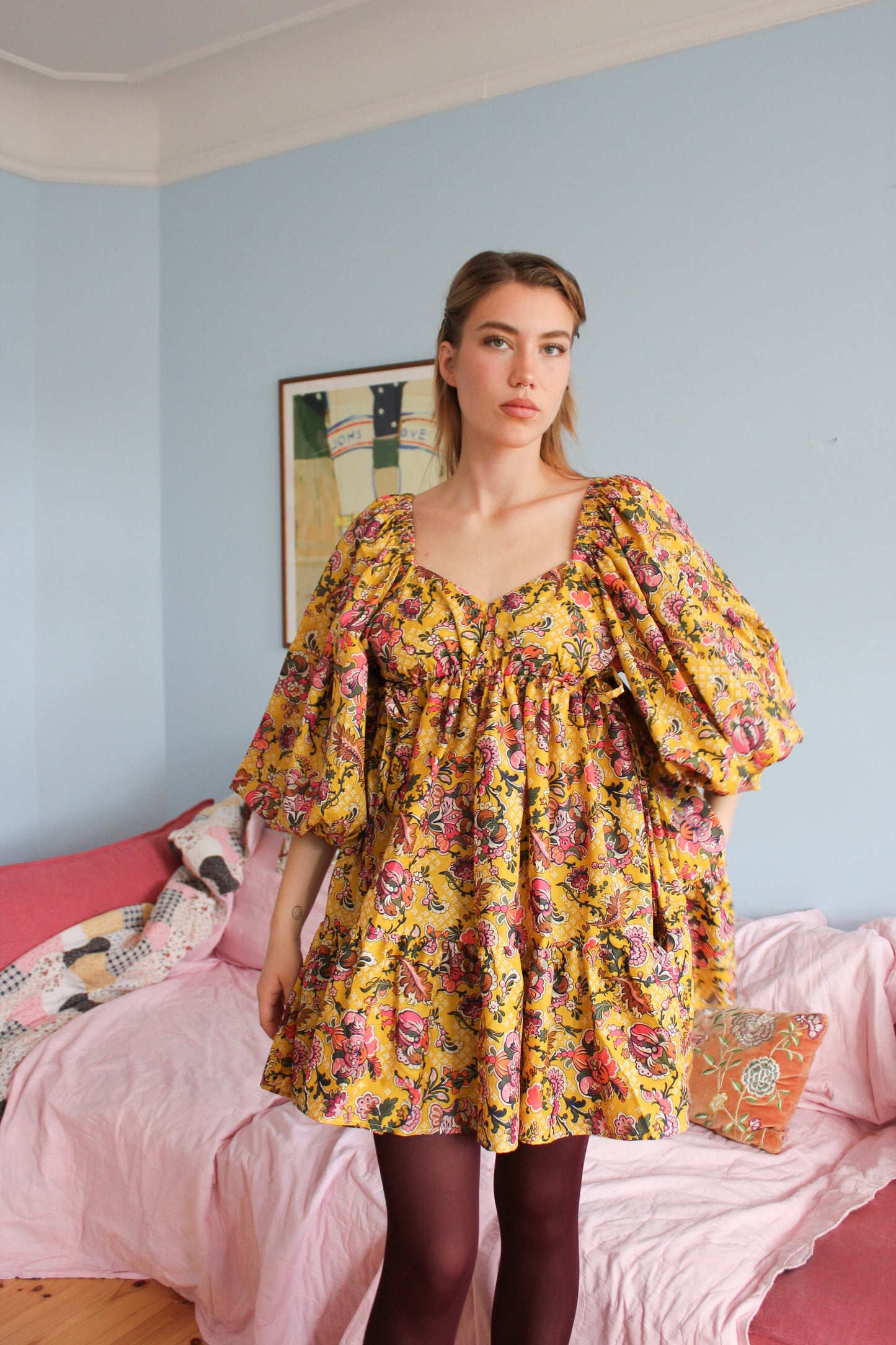 Francey Mini Dress - Groovy Moon Garden