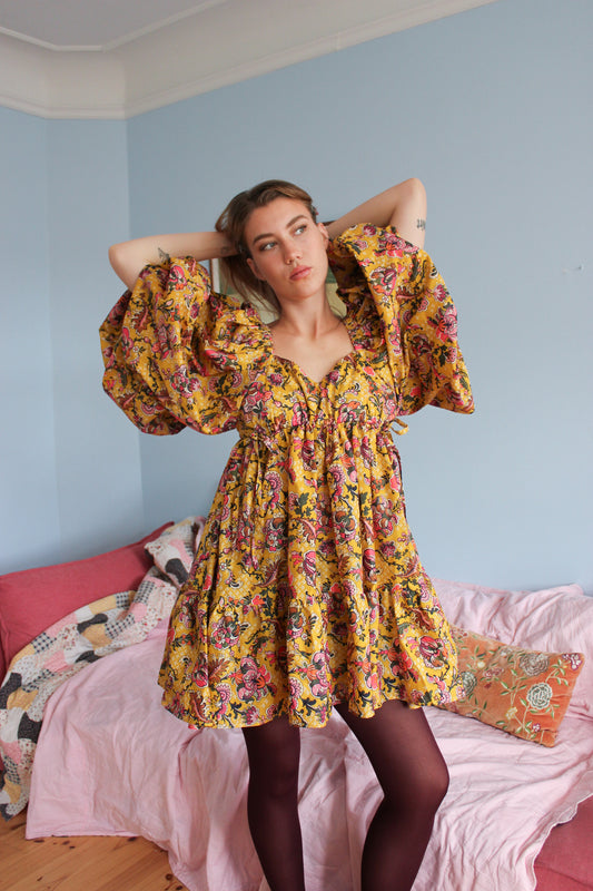 Francey Mini Dress - Groovy Moon Garden