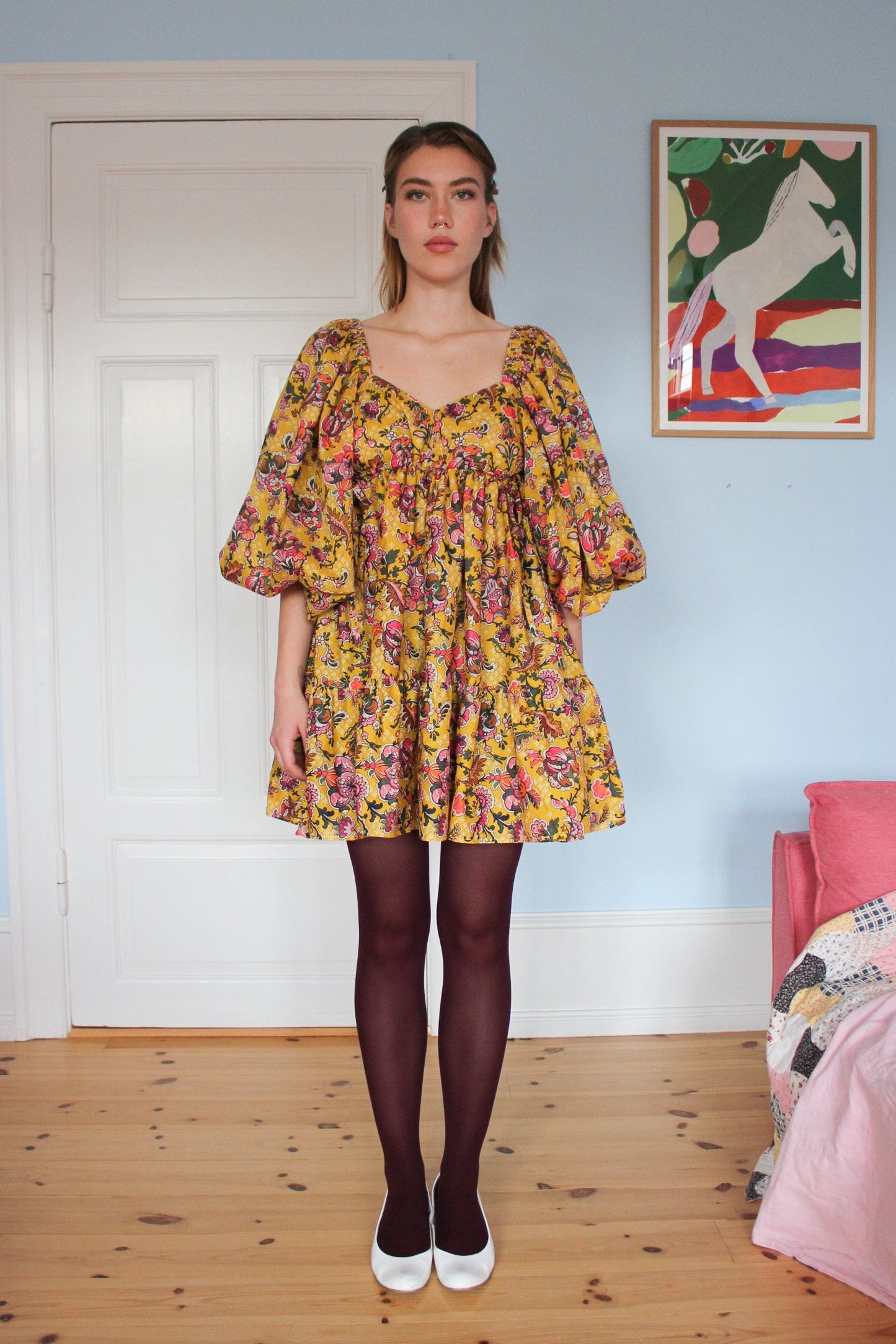Francey Mini Dress - Groovy Moon Garden