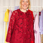 Prysselius Lace Shirt - Butterfly Burgundy