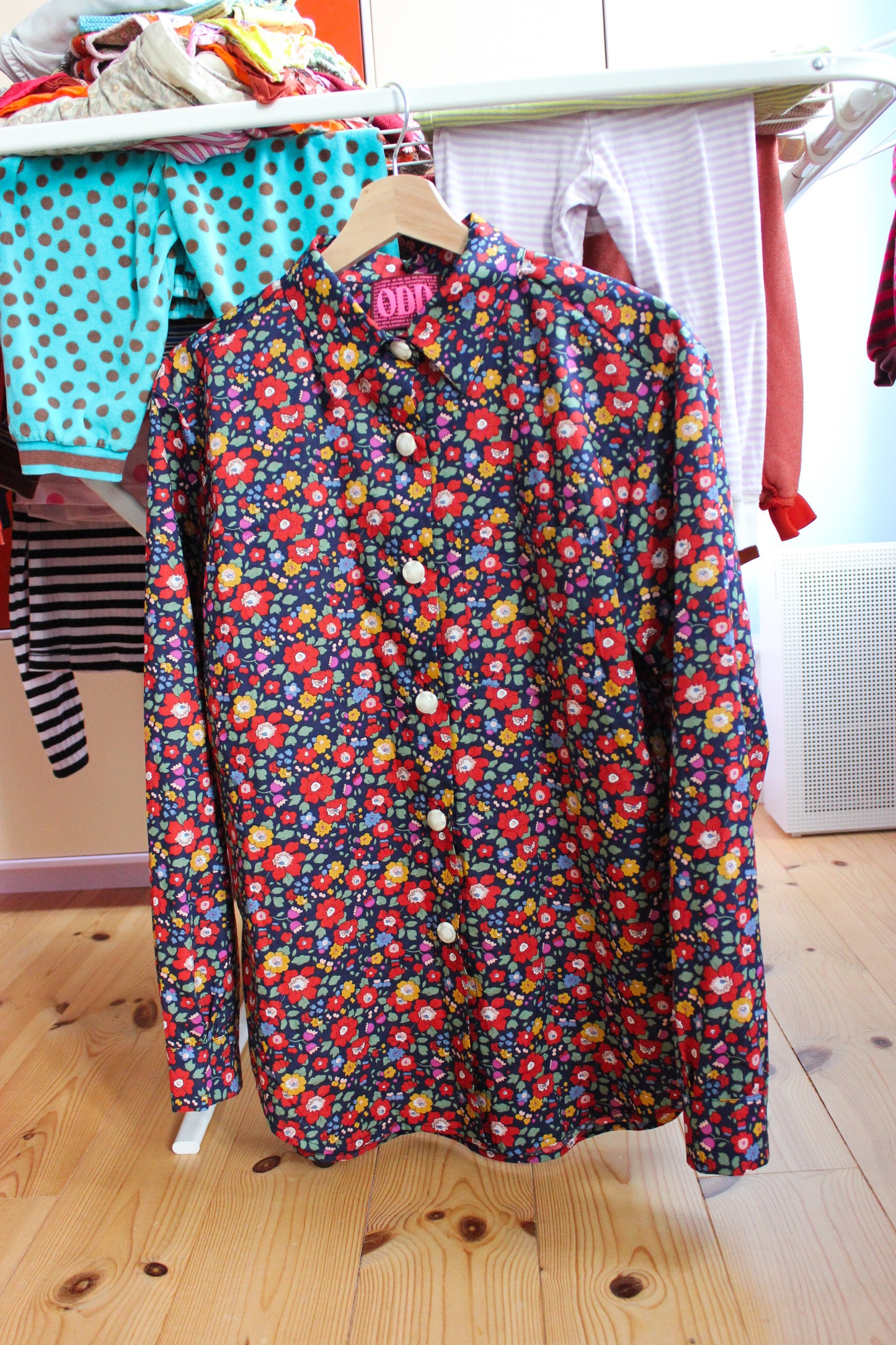 Tone of Eternity Shirt - Midnight Blue Flowers