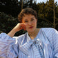 Babette Blouse - Stripy Licorice