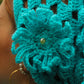 Dolores Bedazzled Flower Scarf - Crochet Pattern (DK)