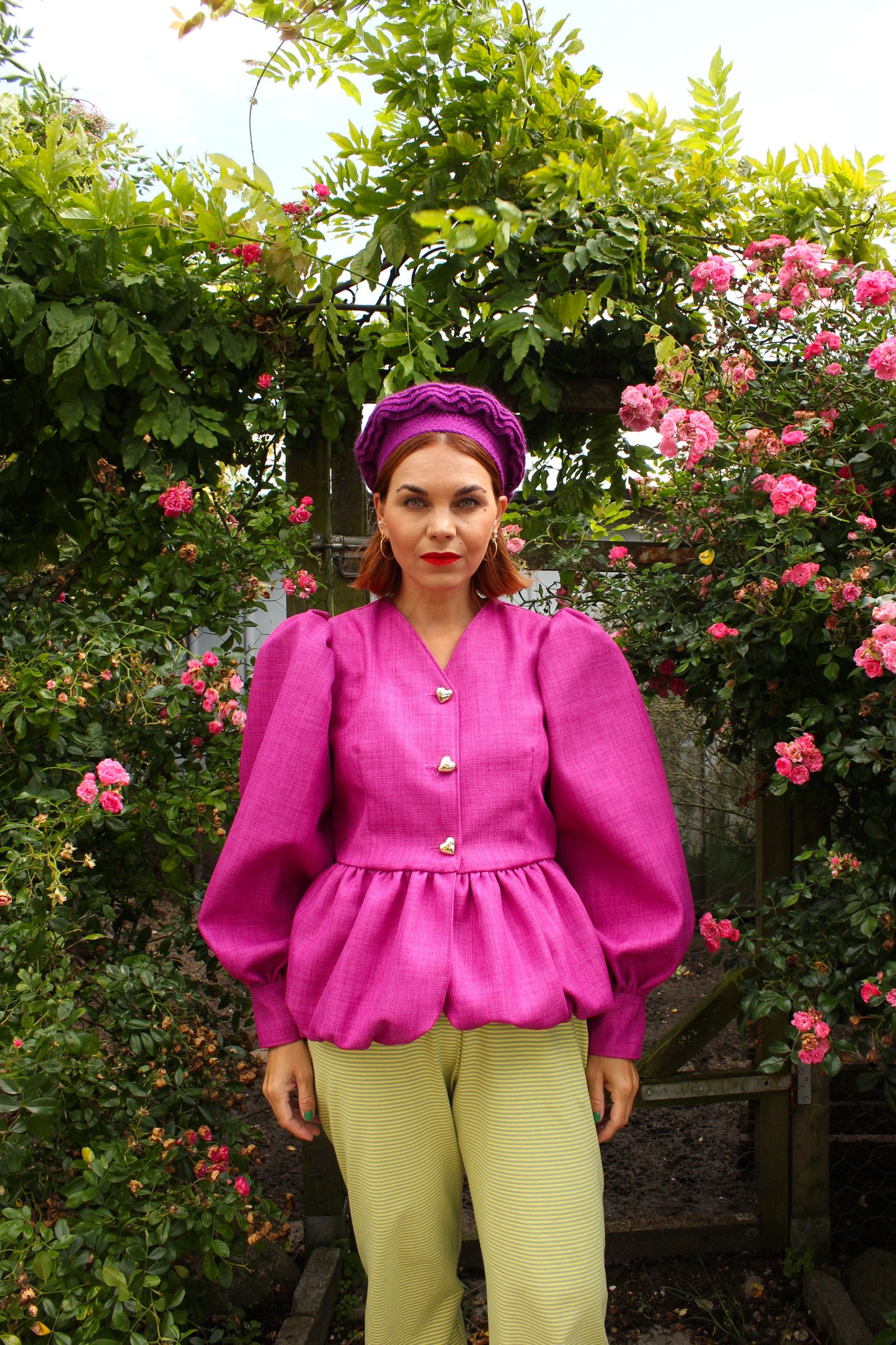 Whipped Cream Cake Jacket - Magenta Love Letter