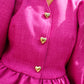 Whipped Cream Cake Jacket - Magenta Love Letter