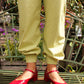Gardenia Slumber Pants - Gloomy Butter Yellow Stripes