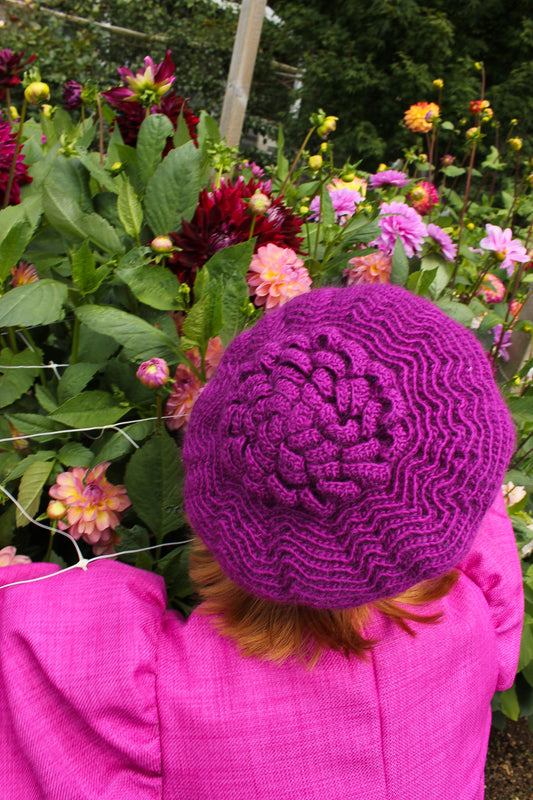 Elodie Dahlia Beret - Crochet Pattern (DK)