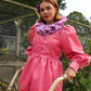 Whipped Cream Cake Midi Coat - Velvet Romance