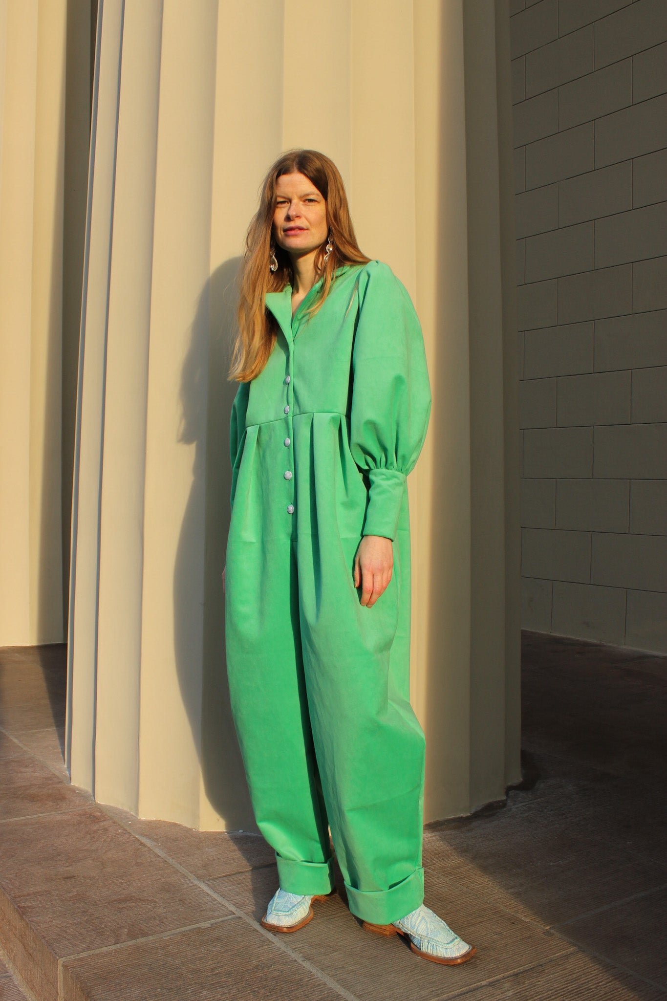 Barbara Balcony Jumpsuit - Peacock Velvet