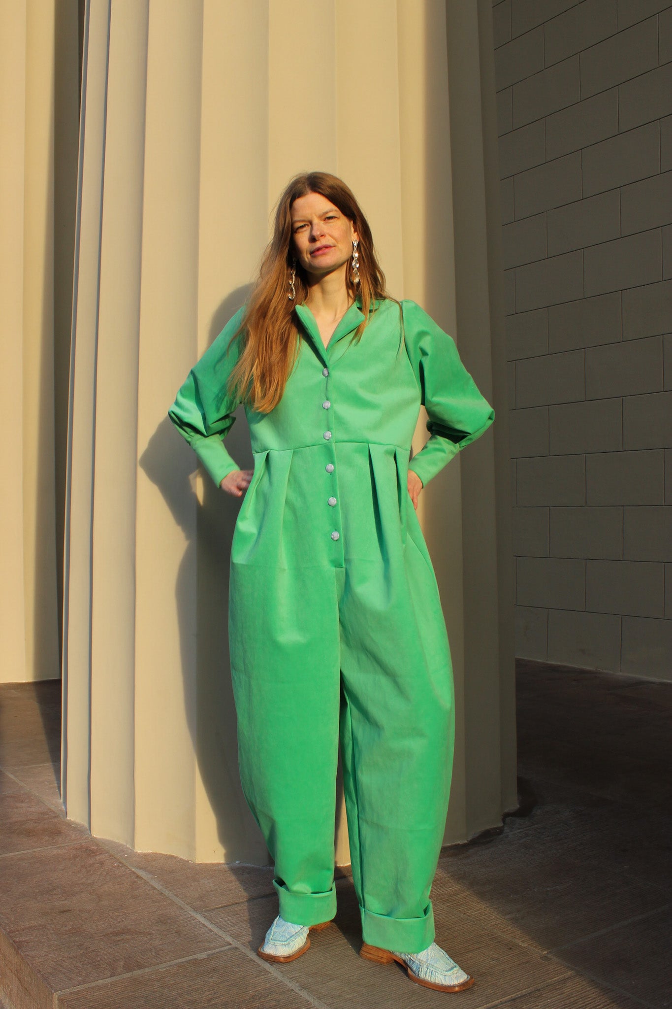 Barbara Balcony Jumpsuit - Peacock Velvet