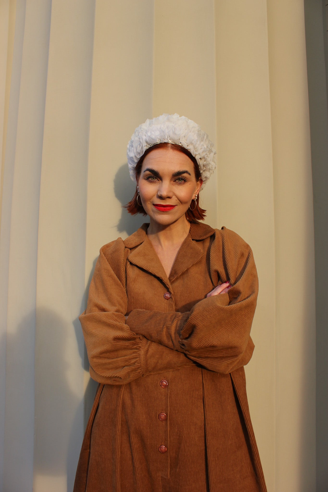 Barbara Balcony Jumpsuit - Hazel Coduroy