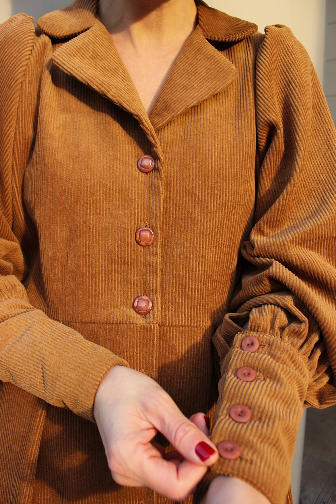 Barbara Balcony Jumpsuit - Hazel Coduroy