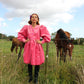 Whipped Cream Cake Midi Coat - Velvet Romance