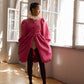 Whipped Cream Cake Midi Coat - Velvet Romance