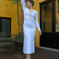 Sassy Dress - Baby Blue Dottie