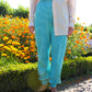 Gardenia Slumber Pants - Green and Blue Love Affair