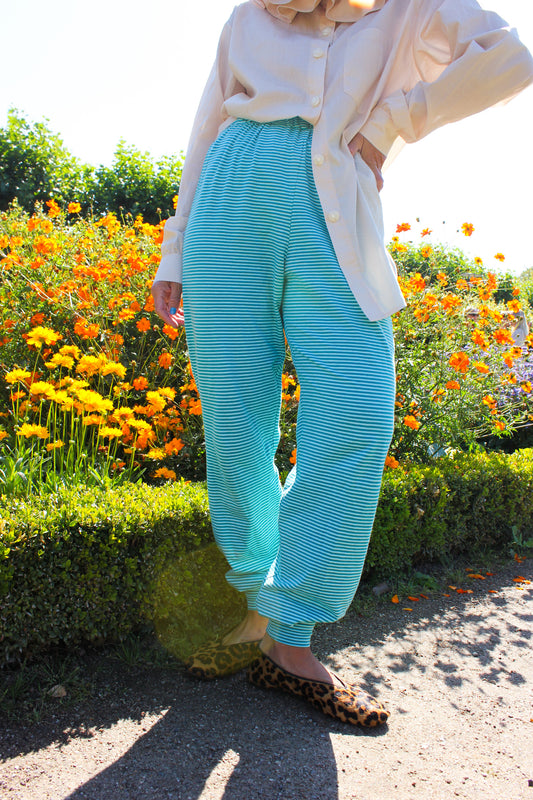 Gardenia Slumber Pants - Green and Blue Love Affair