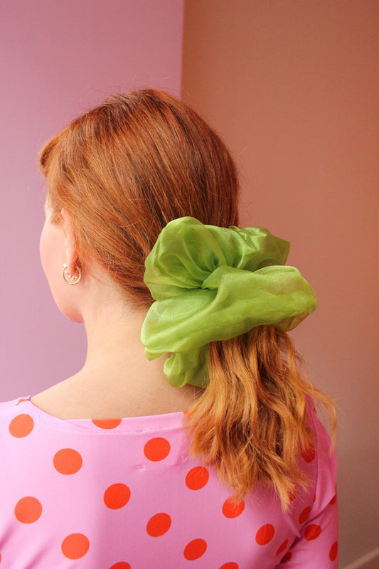 Meringue Srunchie - Apple Green