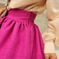 Wanda Mini Skirt - Magenta Love Letter