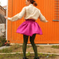 Wanda Mini Skirt - Magenta Love Letter