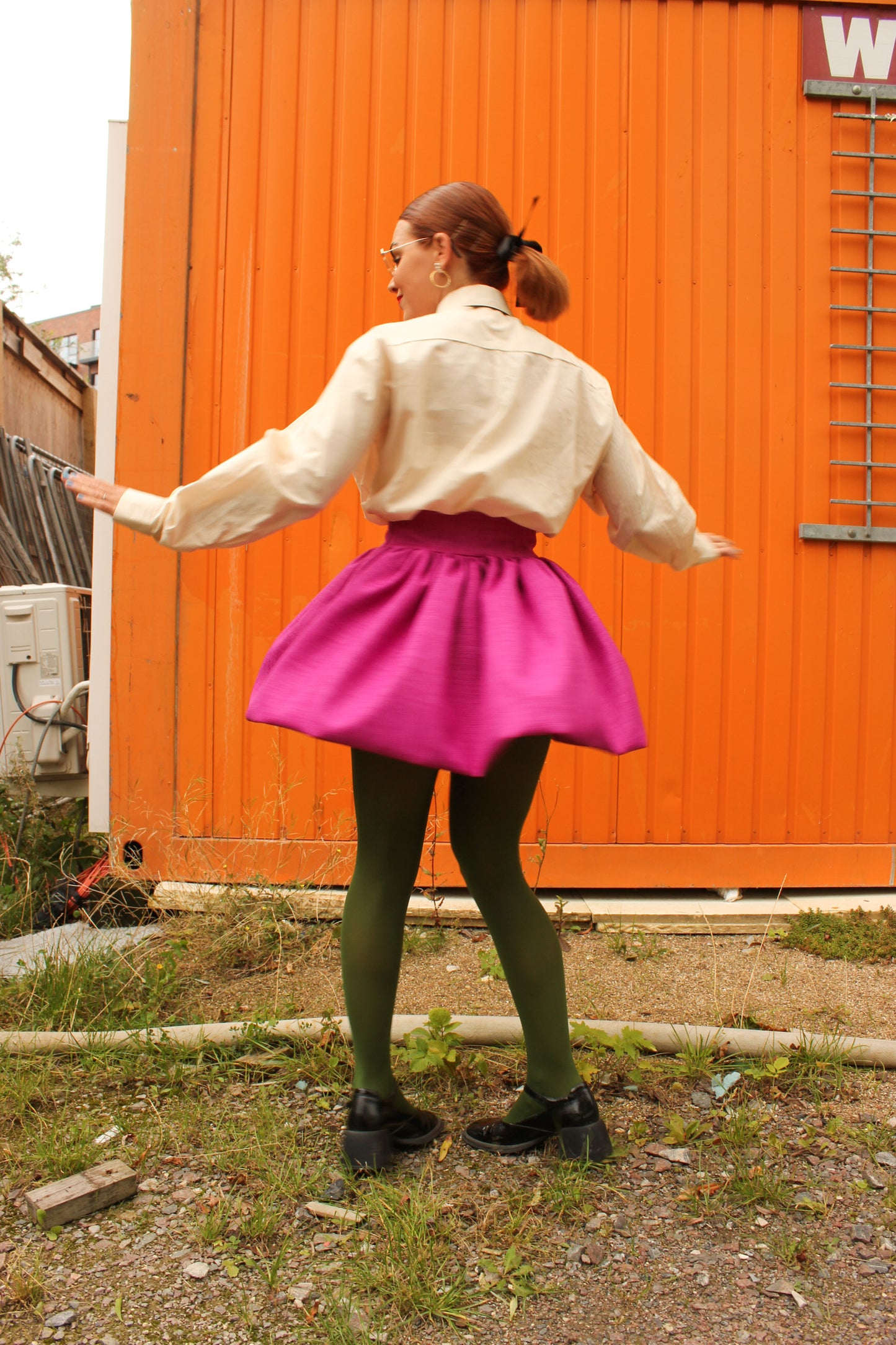 Wanda Mini Skirt - Magenta Love Letter